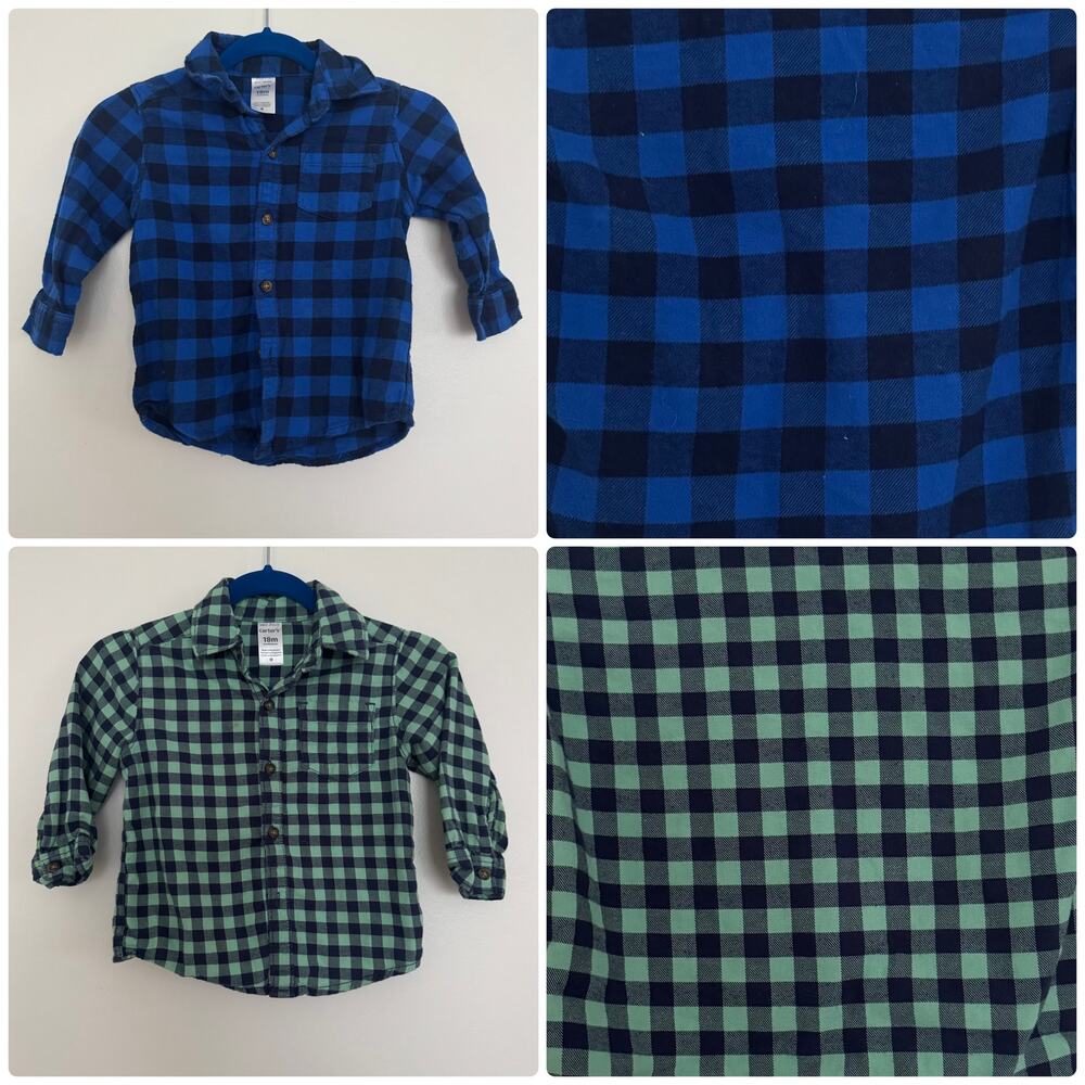 Carter’s Flannel Bundle, Includes 2 Tops
